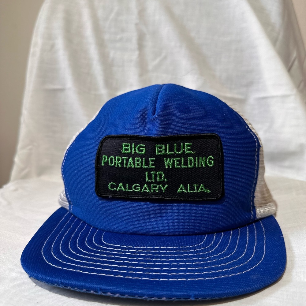 Vintage Big Blue Portable Welding Ltd. Trucker Hat